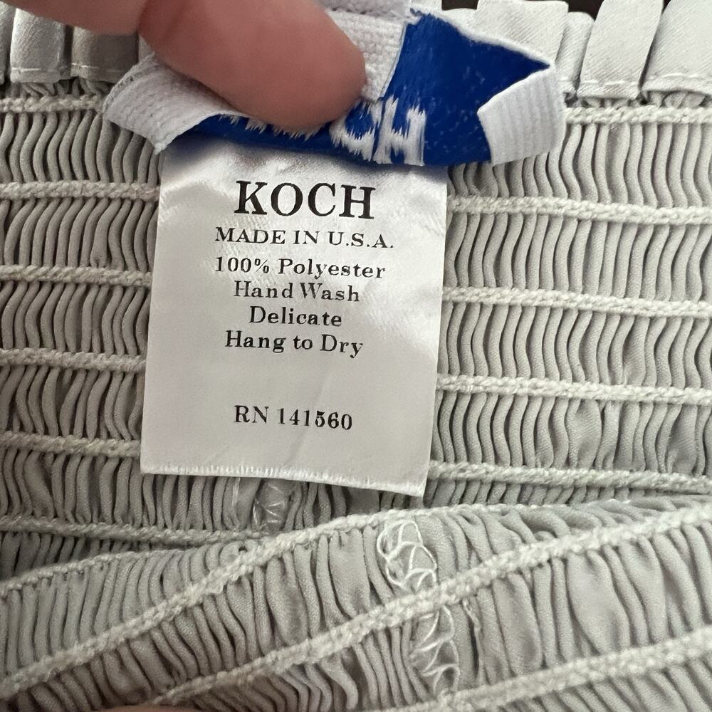 KOCH Erica Shorts Women's Size Small Skirt Skort Pleated Silver Gray Pull On - Picture 10 of 10